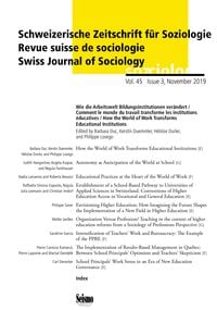Produktbild: Schweizerische Zeitschrift f&uuml;r Soziologie