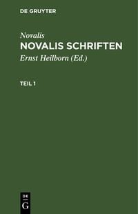Produktbild: Novalis Schriften. Teil 1