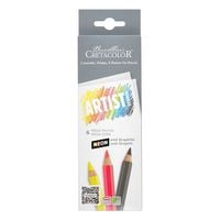 Produktbild: Cretacolor Buntstifte MEGA Neon+Graphit, 6er Set