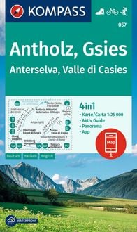 Produktbild: KOMPASS Wanderkarte 057 Antholz, Gsies, Anterselva, Valle di Casies 1:25.000