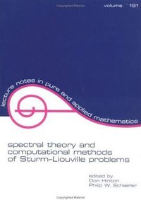 Produktbild: Hinton, D: Spectral Theory & Computational Methods of Sturm-