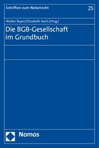 Produktbild: Die BGB-Gesellschaft im Grundbuch