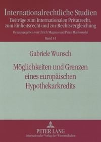 Produktbild: Moeglichkeiten und Grenzen eines europaeischen Hypothekarkredits