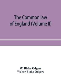 Produktbild: The common law of England (Volume II)