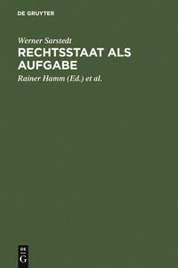 Produktbild: Rechtsstaat als Aufgabe