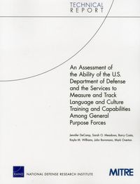 Produktbild: An Assessment of the Ability of the U.S. Department of Defense and the Services to Measure and Track Language and Culture Training and Capabilities Am