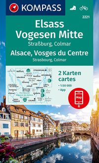 Bild vom Artikel KOMPASS Wanderkarten-Set 2221 Elsass, Vogesen Mitte, Alsace, Vosges du Centre (2 Karten) 1:50.000 vom Autor 