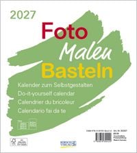 Produktbild: Foto-Malen-Basteln Bastelkalender wei&szlig; 2027