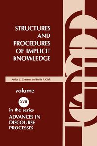 Produktbild: Structures and Procedures of Implicit Knowledge