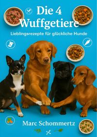 Produktbild: Die 4 Wuffgetiere - Lieblingsrezepte f&uuml;r gl&uuml;ckliche Hunde
