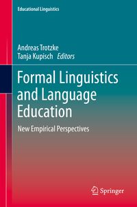 Produktbild: Formal Linguistics and Language Education