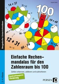 Produktbild: Einfache Rechenmandalas f&uuml;r den Zahlenraum bis 100