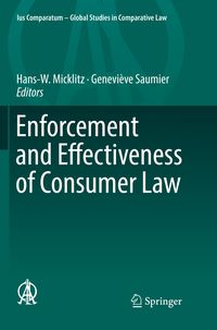Produktbild: Enforcement and Effectiveness of Consumer Law