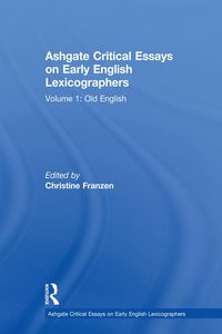 Produktbild: Ashgate Critical Essays on Early English Lexicographers