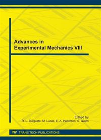 Produktbild: Advances in Experimental Mechanics VIII