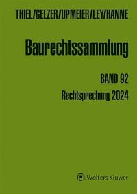 Produktbild: Baurechtssammlung. Rechtsprechung des Bundesverwaltungsgerichts,... / Baurechtssammlung Band 92