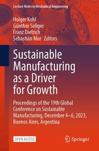 Produktbild: Sustainable Manufacturing as a Driver for Growth