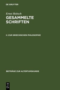 Produktbild: Zur griechischen Philosophie