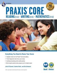 Produktbild: PRAXIS Core Academic Skills for Educators (5713, 5723, 5733) Book + Online, 3rd Ed.