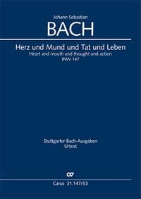 Produktbild: Herz und Mund und Tat und Leben (Klavierauszug)