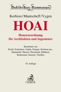 Produktbild: Honorarordnung f&uuml;r Architekten und Ingenieure (HOAI)