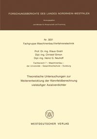 Produktbild: Theoretische Untersuchungen zur Weiterentwicklung der Kennfeldberechnung vielstufiger Axialverdichter