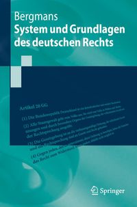 Produktbild: System und Grundlagen des deutschen Rechts