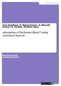 Produktbild: Adsorption of Erichrome Black T using Activated Charcoal