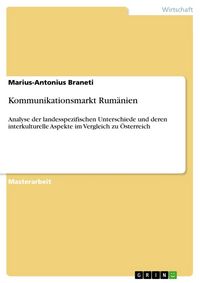Produktbild: Kommunikationsmarkt Rum&auml;nien