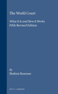 Produktbild: Rosenne, S: World Court