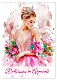 Produktbild: Ballerinas in Aquarell (Wandkalender 2026 DIN A3 hoch), CALVENDO Monatskalender