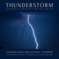 Produktbild: Calming Rain and Distant Thunder - Thunderstorm Nature Sounds Recording - for Meditation, Relaxation and Sleep - Nature's Perfect White Noise