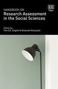 Produktbild: Handbook on Research Assessment in the Social Sciences
