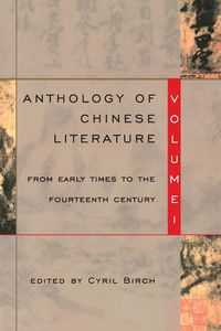 Produktbild: Anthology of Chinese Literature: Volume I