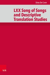 Produktbild: LXX Song of Songs and Descriptive Translation Studies