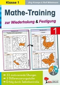 Produktbild: Mathe-Training zur Wiederholung und Festigung / Klasse 1