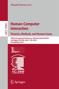 Produktbild: Human-Computer Interaction. Theories, Methods, and Human Issues