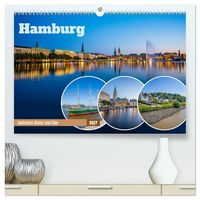 Produktbild: Hamburg - Zwischen Alster und Elbe (hochwertiger Premium Wandkalender 2027 DIN A2 quer), Kunstdruck in Hochglanz