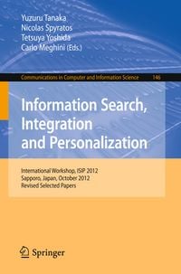 Produktbild: Information Search, Integration and Personalization