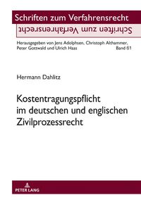 Produktbild: Kostentragungspflicht im deutschen und englischen Zivilprozessrecht