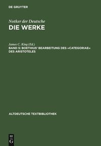 Produktbild: Boethius' Bearbeitung des &raquo;Categoriae&laquo; des Aristoteles