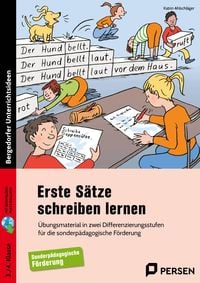 Produktbild: Erste S&auml;tze schreiben lernen - 3./4. Klasse
