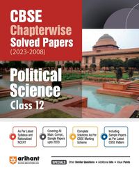 Produktbild: Arihant Arihant CBSE Chapterwise Solved Papers 2023-2008 Political Science Class 12th