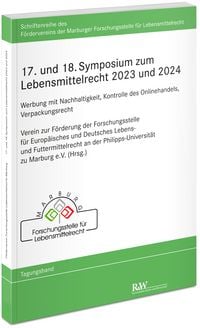 Produktbild: 17. und 18. Symposium zum Lebensmittelrecht 2023 und 2024