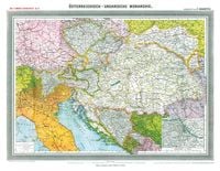 Produktbild: Hist. Karte: Österreichisch-Ungarische Monarchie, Um 1908 (gerollt)