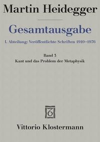 Produktbild: Kant und das Problem der Metaphysik (1929)