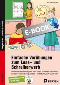 Produktbild: Einfache Vor&uuml;bungen zum Lese- und Schreiberwerb