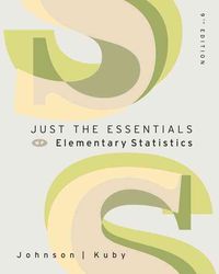 Produktbild: Just the Essentials of Elementary Statistics (with CD-ROM and Infotrac )