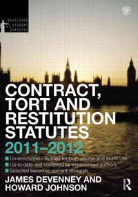 Produktbild: Contract, Tort and Restitution Statutes