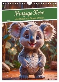 Produktbild: Putzige Tiere - Ausflug nach Down Under (Wandkalender 2026 DIN A4 hoch), CALVENDO Monatskalender